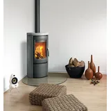 Varde Ovne Shape 2 Stahl grau/Abdeckplatte Speckstein