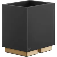 GESSI Rettangolo Stand-Glashalter Becher schwarz, - warm bronze
