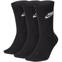 Nike Sportswear Everyday Essential Crew 3er Pack schwarz/weiß 38-42