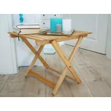 Erst-Holz Tisch Buche hell klappbar Beistelltisch, Gartentisch 10-350 N