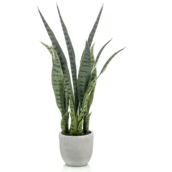 Emerald Künstliche Pflanze Sanseveria im Topf 84 cm
