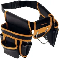 bigstren Werkzeuggürtel mit 22 Taschen + Hammerhalter – Robuster Oxford 600D Werkzeughalter mit Verstellbarem Gürtel (67–118 cm) – Profi-Montagegürtel für Handwerker, Bauarbeiter & Heimwerker