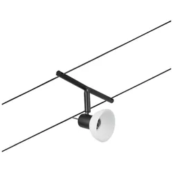 Paulmann Seilsystem Spot Sheela | Deckenlampe ohne Leuchtmittel | Fassung GU5,3 | Seillampe