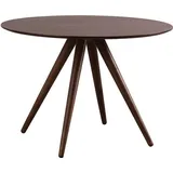miliboo Design-Esstisch rund Nussbaum D106 Walford