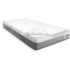 sleezzz Vital wasserdichter Molton Matratzenschutz Fixspann 90 x 200 cm weiß