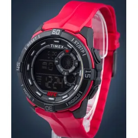 Timex UFC Rush Herren-Armbanduhr, 52 mm, rotes Armband, digitales Zifferblatt, schwarzes Gehäuse TW5M59200