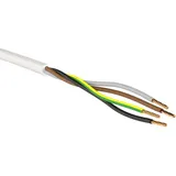 diverse kabelhersteller H05VV-F 4G0,75ws Eca Ri.50 Energieleitung H05VV-F 4G 0.75mm2 weiß, Ring50m