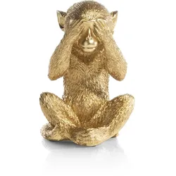 Coco Maison Monkey No See Dekofigur H20cm - gold