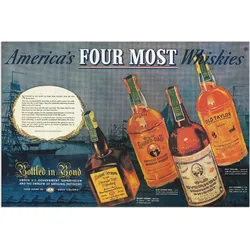 Artland Wandbild »Amerikanischer Whiskey, 1938«, Ausstellungsplakate, (1 St.), als Alubild, Outdoorbild, Poster in verschied. Größen Artland Farbe Bild(er): blau
