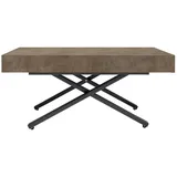 Feldmann-Wohnen Esstisch Sanna X (Sanna, 1-St., Esstisch), 120/200 x 80 x 27-80cm höhenverstellbar ausziehbar grau