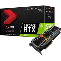 PNY GeForce RTX 3080 XLR8 Gaming Revel Epic-X RGB Triple Fan LHR, 10GB GDDR6X, HDMI, 3x DP (VCG308010LTFXPPB)