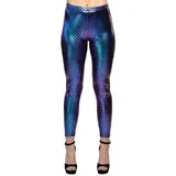 Boland Kostüm Meerjungfrau Leggings blau, Für die Mermaid beim Landgang blau L-XL