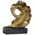 Idyl Moderne Skulptur Figur Resin Feder auf Sockel | goldfb. | Masse: 30x20x11 cm | Material: Polyresin (Kunststein) | Dekoration für den Wohnbereich