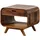 MASSIVMOEBEL24.DE Couchtisch Mailand Dunkelbraun Sheesham 60 x 50 x 50 cm