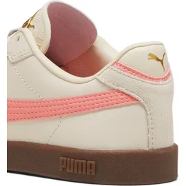 Puma Club II Era Sneaker, Alpine Snow-Fluro Peach PES-Gum, 40.5 EU