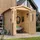 TIMBELA Gartenhaus M320C+M320G 1,96 x 1,86 m Beige