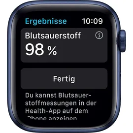 Apple Watch Series 6 GPS 44 mm Aluminiumgehäuse blau, Sportarmband dunkelmarine