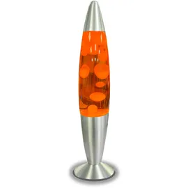 Blulaxa Lavalampe Weiß/Orange