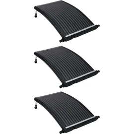 vidaXL Solarheizung gebogen schwarz 110x65 cm