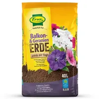 Frux frux® Pro Balkon- & Geranienerde wirkt 60 Tage Natürlich Gut - 40 Liter