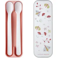 Mepal Fütterlöffel Mepal Mio – Babylöffel – Kleinkind Fütterlöffel – Baby Besteck – Spülmaschinengeeignet – BPA frei – 2er Besteck Set – Flowers Butterflies