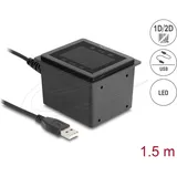 DeLock USB Barcodescanner 1D und 2D kabelgebunden für den stationären Einbau