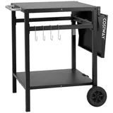 Costway Campingtisch mit klappbarer Tischplatte Schwarz