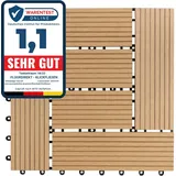 Floordirekt WPC Terrassenfliesen Classic 30 x 30 cm teak