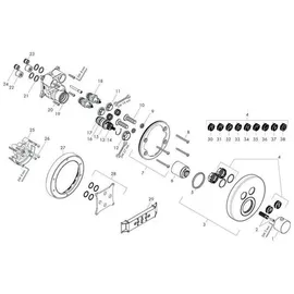 Hansgrohe AXOR Starck ShowerSelect Duschthermostat rund für 2 Verbraucher Edelstahl 36723800