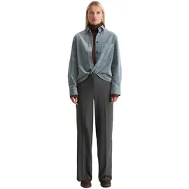 Marc O'Polo Hemdjacke MARC O'POLO "aus Organic Cotton Stretch", Damen, Gr. 34, slate blau, Obermaterial: 98% Baumwolle, 2% Elasthan, unifarben, loose fit, Manschette, Jacken