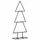 vidaXL Metall Weihnachtsbaum Deko Schwarz 60 cm