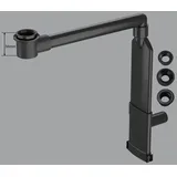 preotec Raumsparmöbelsiphon für Waschtisch und Konsolenplatte bis 4 cm grau