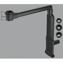 preotec Raumsparmöbelsiphon für Waschtisch und Konsolenplatte bis 4 cm grau