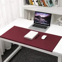 Schreibtischunterlage 80 x 50 cm Leder mit Kantenschutz gewinkelt / 90° abgewinkelt für Büro Hause Office Laptop PC Pad,Rutschfeste Weichem Leder