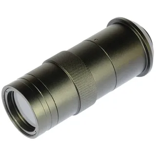 BINGNU Zoomobjektiv, Varifokalobjektiv, Mikroskopobjektiv, 8- bis 100-fache Vergrößerung, verstellbares C-Mount-Linsenglas for industrielle Mikroskopkamera-Lupe für IndustrievideosIndustrievideos