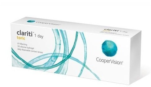 Coopervison Clariti® 1 Day Toric, Tageslinsen 30er Box--4.00-8.6-14.3--1.25-50