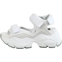 Buffalo Damen Binary 0 Flache Sandale, White, 40 EU
