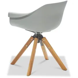 Musterring Stockholm Schalenstuhl 64 x 57 x 78 cm grau 2er Set