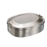 Mato Lunchbox Umweltfreundliche Vesperdose „Break“ mattierter Edelstahl 16 cm