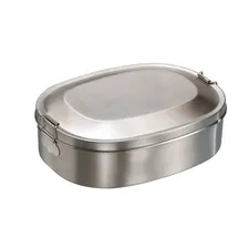 Mato Lunchbox Umweltfreundliche Vesperdose „Break“ mattierter Edelstahl 16 cm