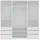 marmex möbel Kleiderschrank TRES SET 200 x 206 x 51 cm Weiß