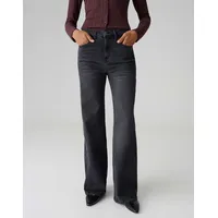 Opus Damen Palazzo | MIVA MODERN Palazzo Jeans mit 5-Pocket-Design Modell Dunkelgrau, 38/32