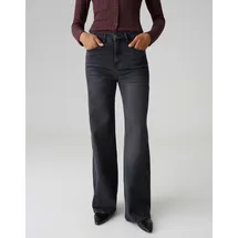 Opus Damen Palazzo | MIVA MODERN Palazzo Jeans mit 5-Pocket-Design Modell Dunkelgrau, 38/32