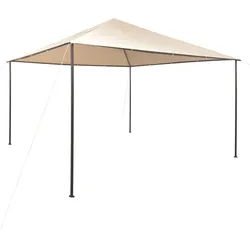 Pavilion Partyzelt Überdachung 4x4 m Stahl Beige