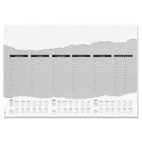 SIGEL HO305 Papier-Schreibtischunterlage, ca. DIN A2, mit 3-Jahres-Kalender, Tages- und Wochenplaner, 52 Blatt, aus nachhaltigem Papier