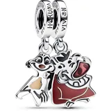 Pandora Disney Der Löwen Timon & Pumbaa Teilbarer Charm-Anhänger aus Sterling Silber, Kompatibel Moments Armbändern, 793357C01