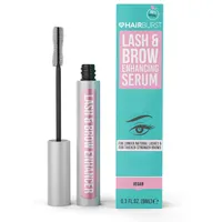 HAIR BURST Lash & Brow Verbesserndes Serum — Wimpernserum mit Rizinusöl, Wimpernwachstum, reduziert Entzündungen, spendet Feuchtigkeit mit Natriumhyaluronat, fördert vollere Wimpern und Augenbrauen