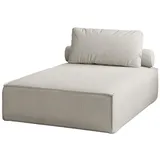 Fun Möbel Fun Moebel - Chaiselongue Sezlong Liege Celes Premium In Stoff Scala Sandgrau