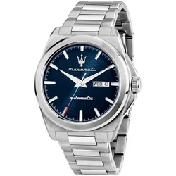 Maserati R8823152002 Herrenuhr Automatik Velocità Edelstahl/Blau