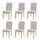 Mendler Esszimmerstuhl Littau Textil creme-beige 6er Set
